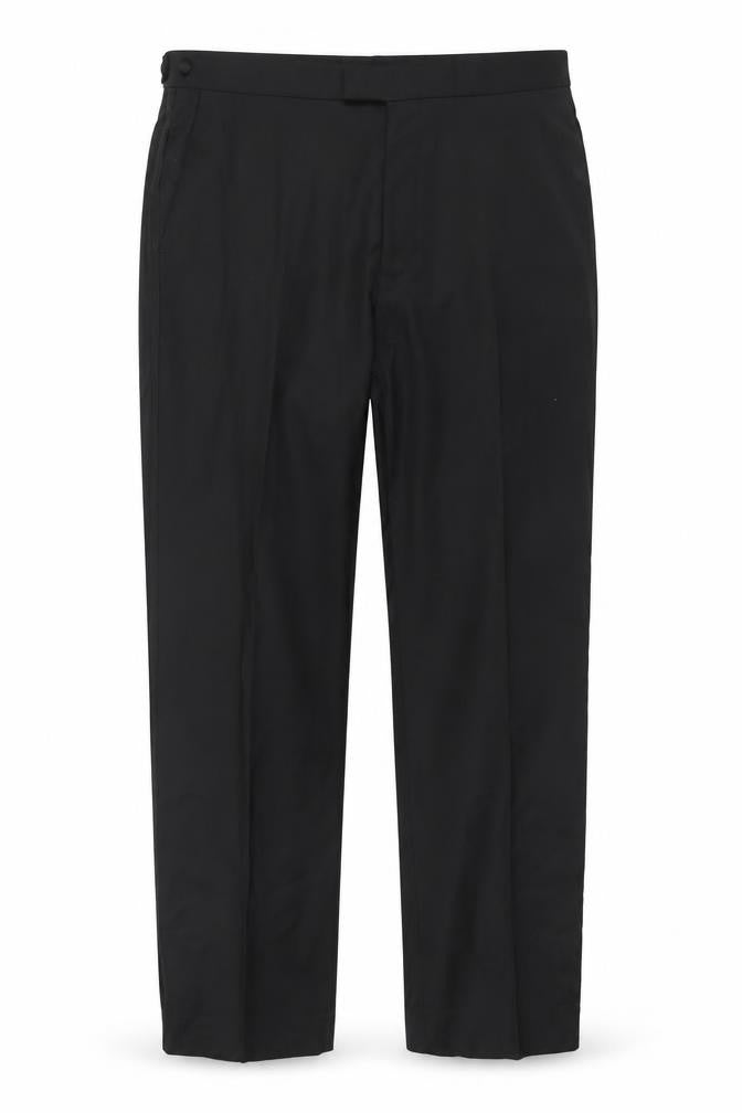 Mens UK Size 38 Marks and Spencer Regular Fit Dress Pants Black Trousers