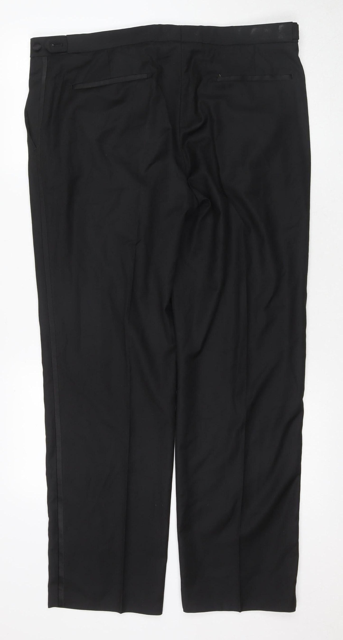 Marks and Spencer Men's Black Dress Trousers Regular Fit 38
