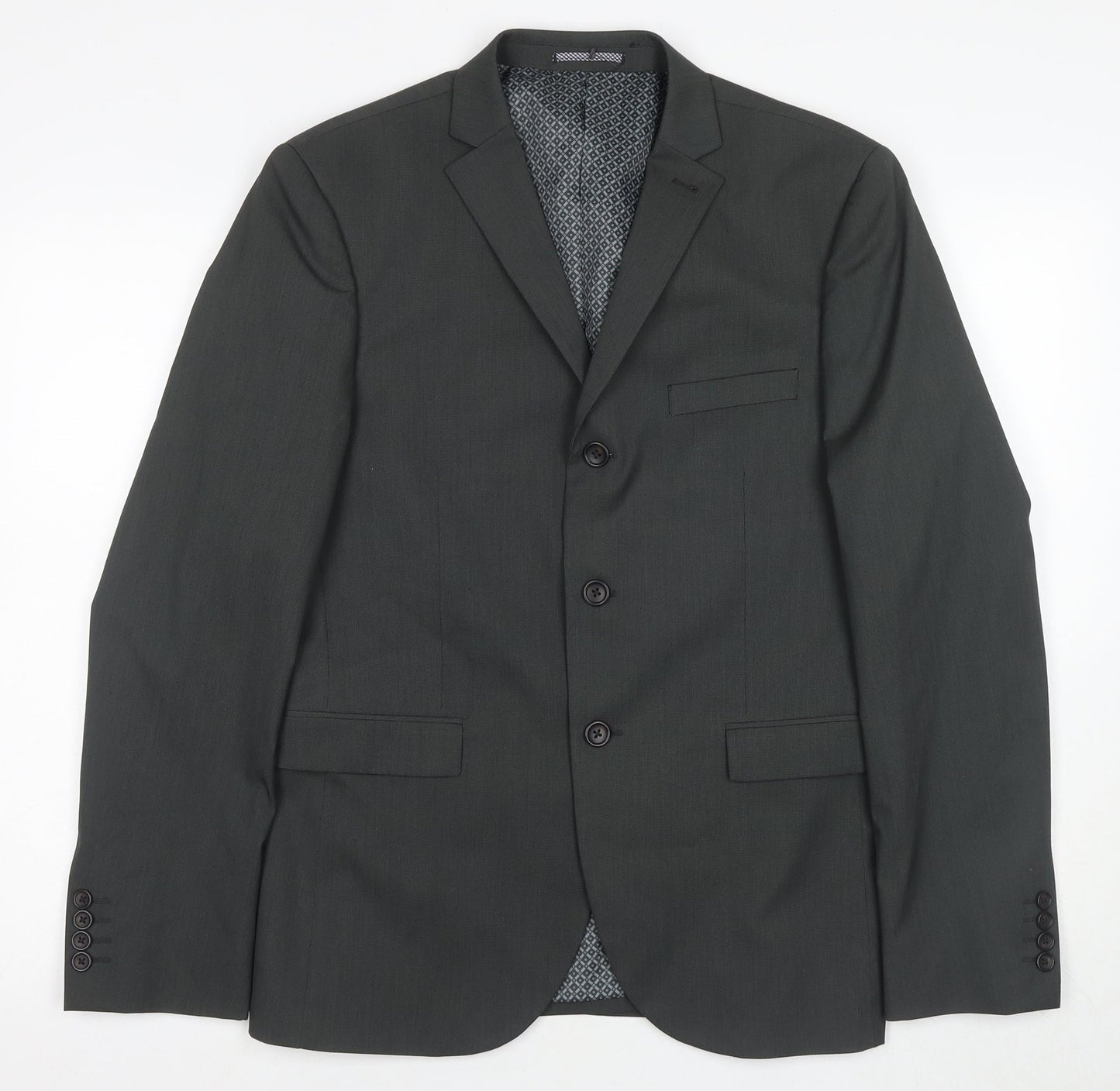 Mens UK Size 40 NEXT Regular Black Suit Jacket