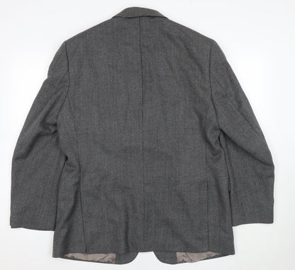 Marks and Spencer Men's Grey Blazer, 42R, Classic Style