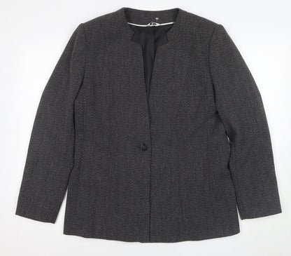 Kasper Women's Grey Blazer, Size 16, Business Wear