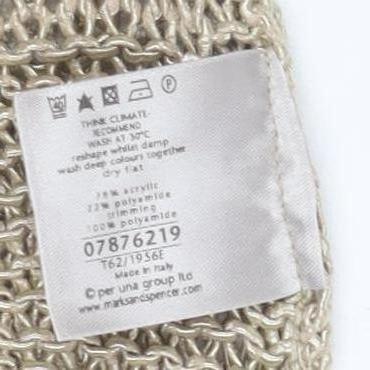 Womens UK Size M Marks and Spencer Beige Pullover Jumper