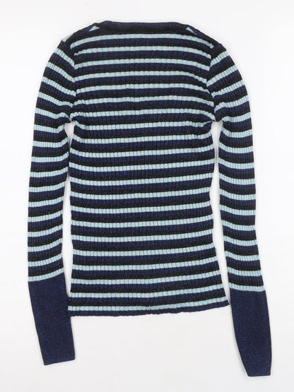 Womens UK Size 2XS Zara Multicoloured Pullover Jumper