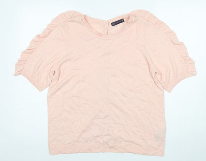 Womens UK Size 16 Marks and Spencer Pink Basic Blouse