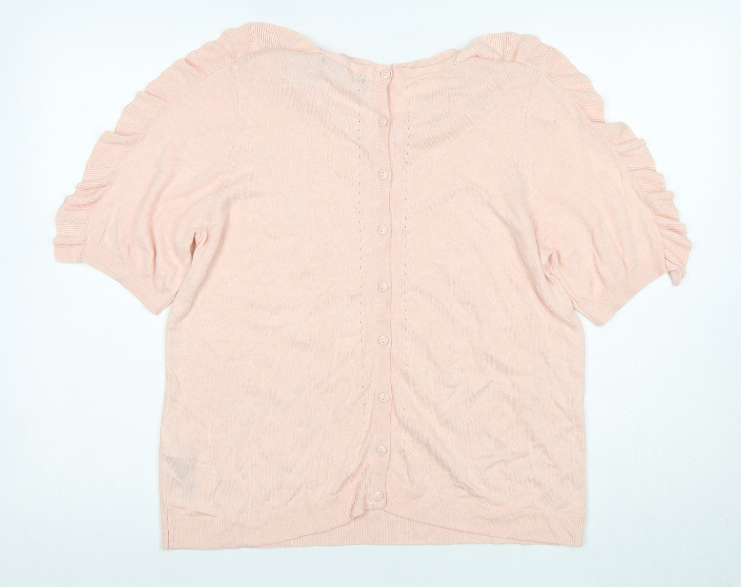 Womens UK Size 16 Marks and Spencer Pink Basic Blouse