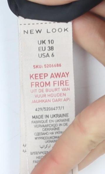 New Look Women's Black Blazer Size 10 Formal