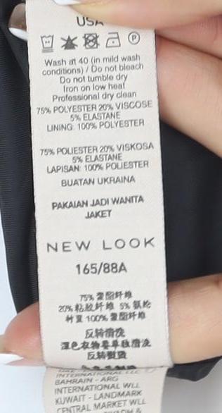 New Look Women's Black Blazer Size 10 Formal