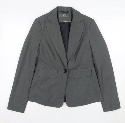 BHS Grey Women's Suit Jacket Size 10 Classic Fit