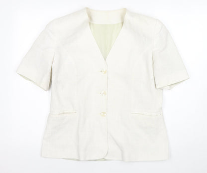 Debenhams Women’s Ivory Linen Suit Jacket Size 14