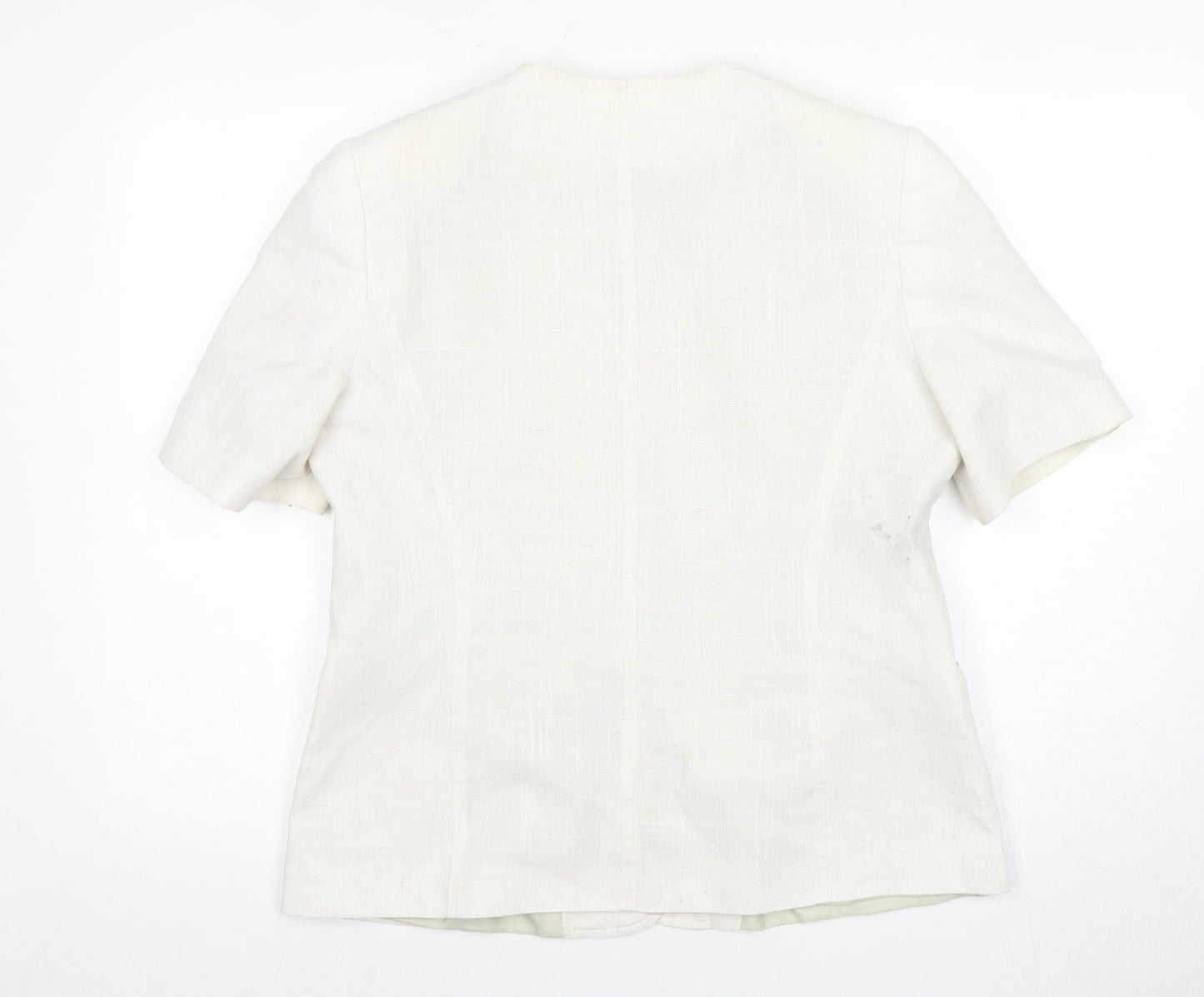 Debenhams Women’s Ivory Linen Suit Jacket Size 14