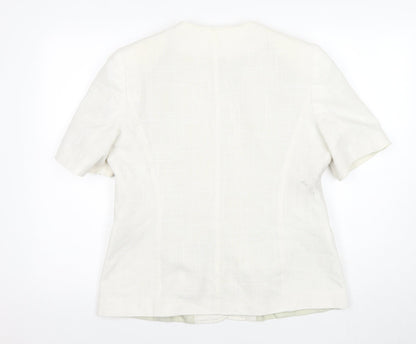 Debenhams Women’s Ivory Linen Suit Jacket Size 14