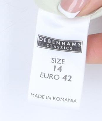 Debenhams Women’s Ivory Linen Suit Jacket Size 14