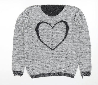 Womens UK Size M Quiz Multicoloured Pullover Jumper
