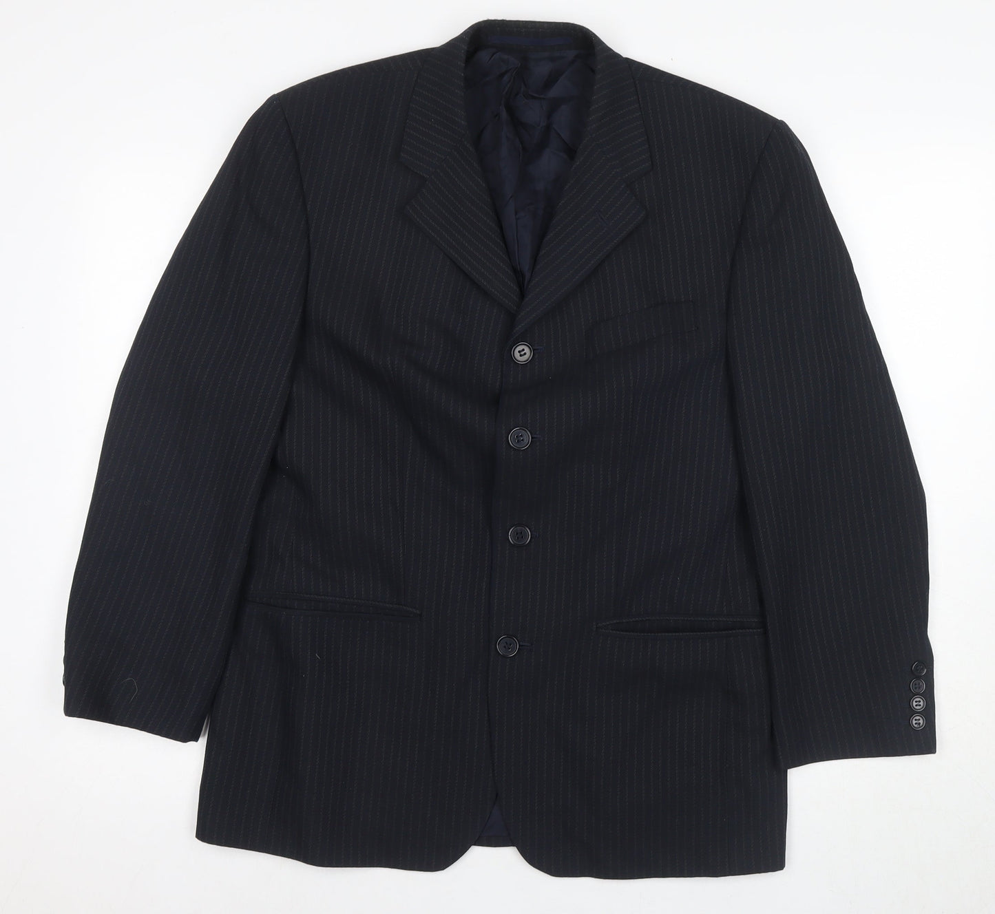 Mens UK Size 38 Jonathan Adams Regular Black Suit Jacket