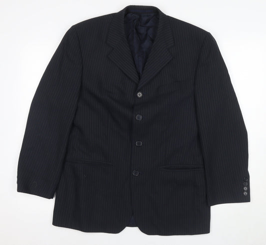 Mens UK Size 38 Jonathan Adams Regular Black Suit Jacket