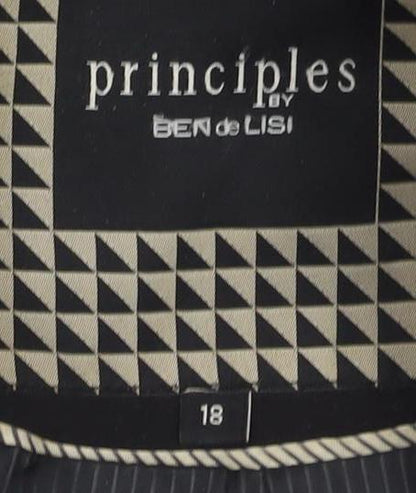 Principles Women's Black Trouser Suit Blazer Size 18