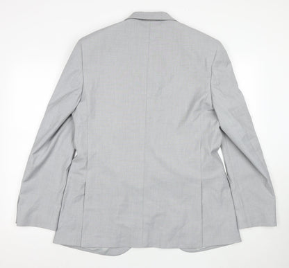 Marks and Spencer Men's Grey Blazer 42 Regular Fit