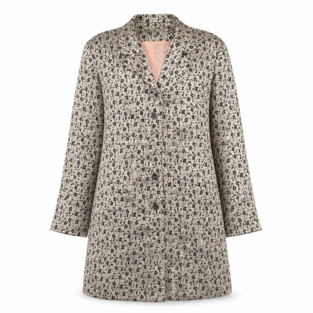 Womens UK Size 14 W Beige Overcoat