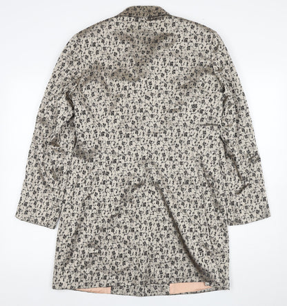 Womens UK Size 14 W Beige Overcoat