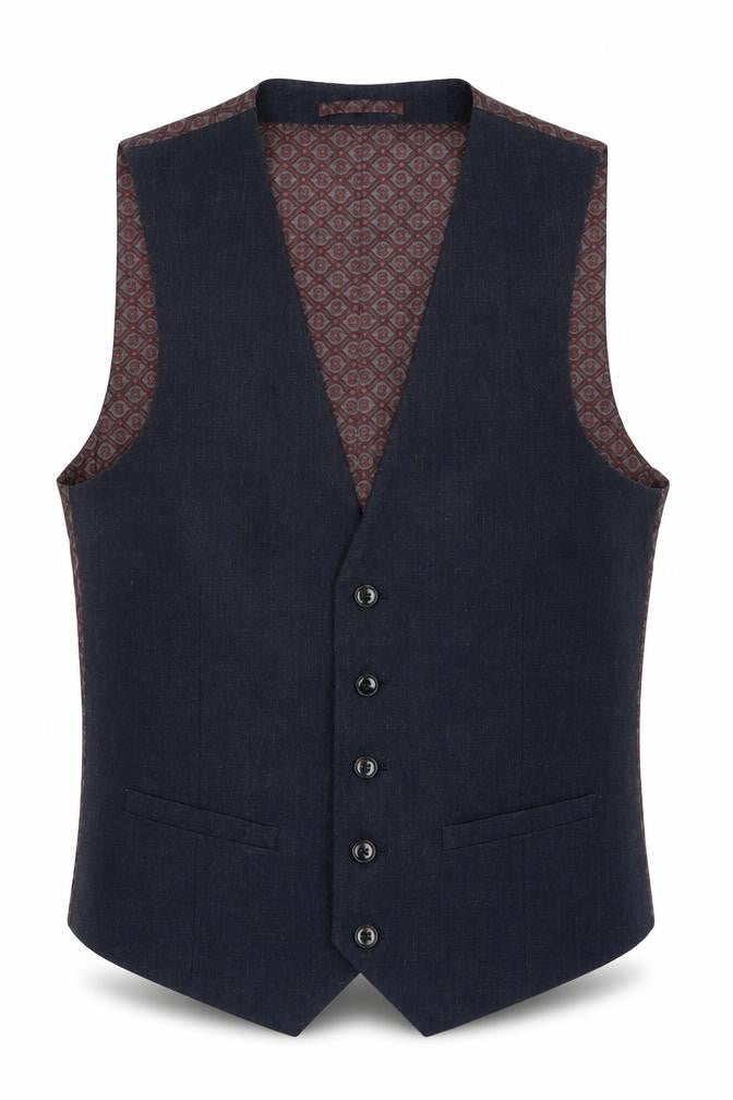 Mens UK Size S Burton Regular Brown Suit Waistcoat
