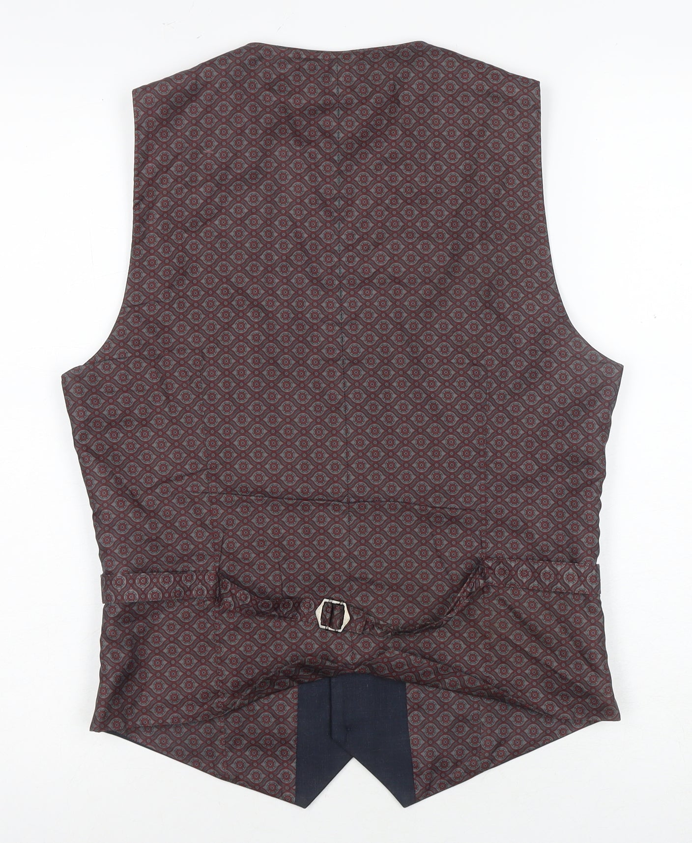 Mens UK Size S Burton Regular Brown Suit Waistcoat