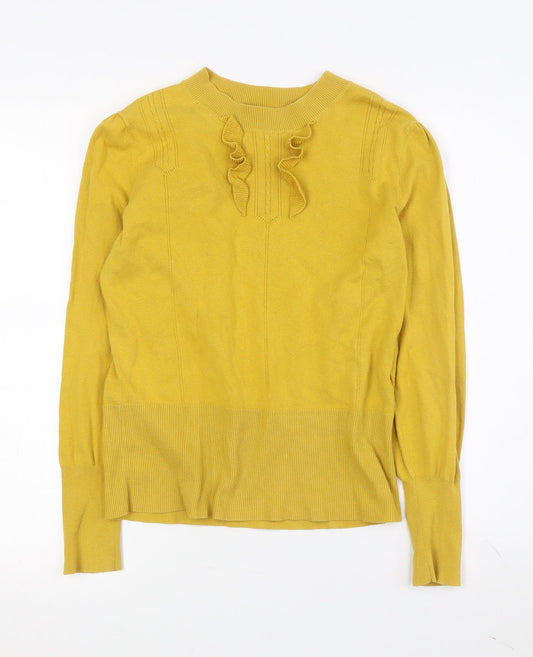 Womens UK Size M Oasis Yellow Pullover Jumper
