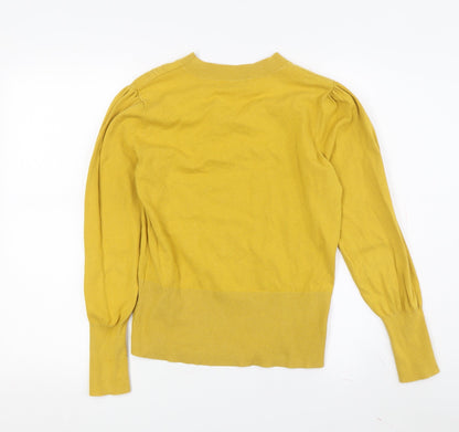 Womens UK Size M Oasis Yellow Pullover Jumper