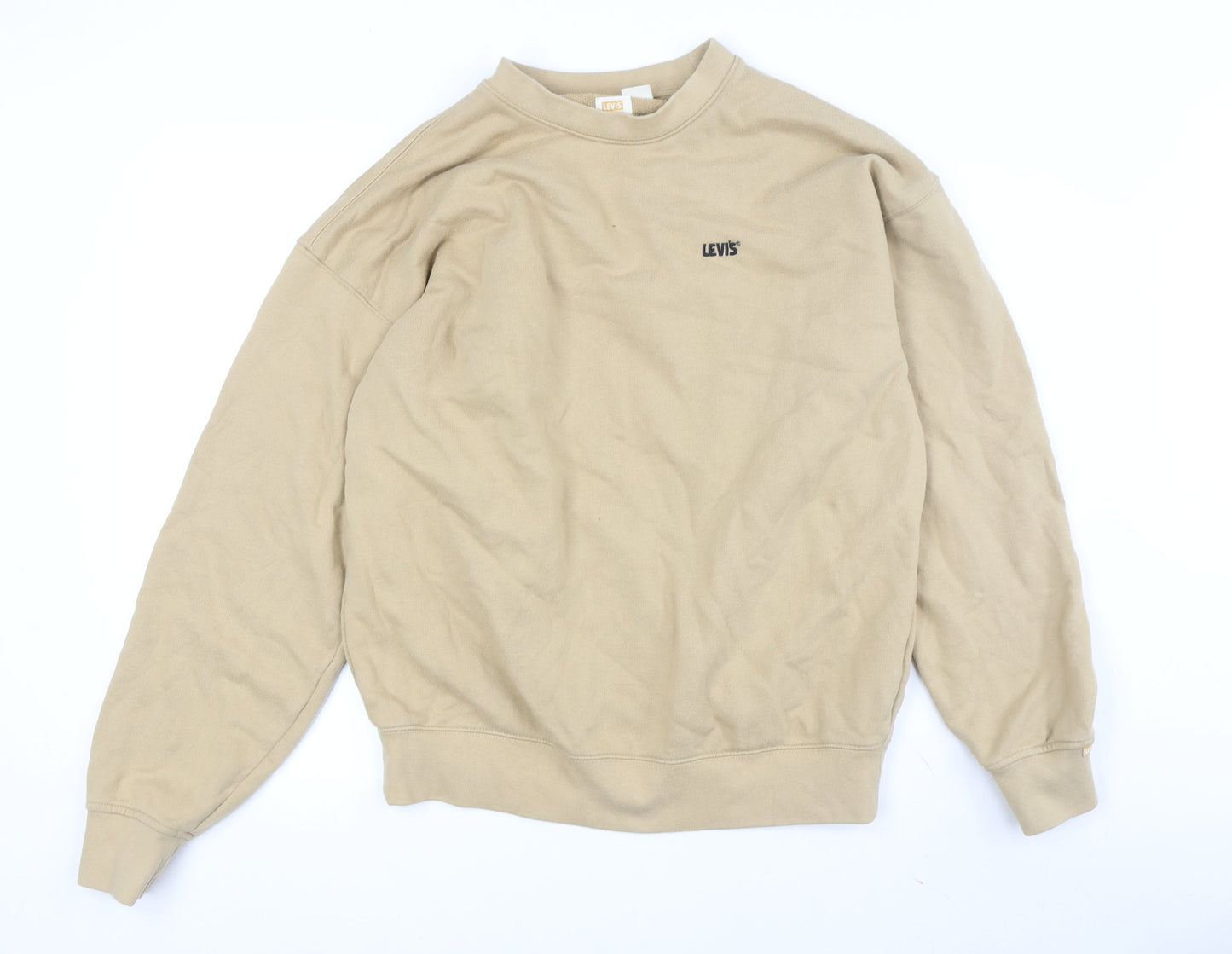 Mens UK Size S Levi's Beige Pullover Sweatshirt