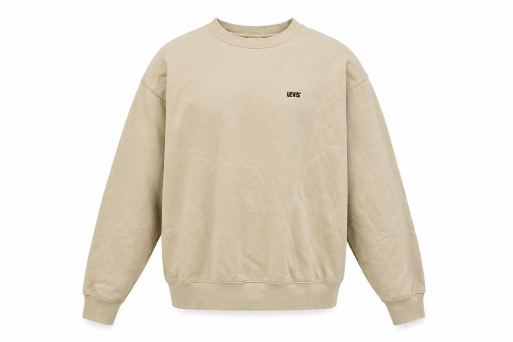 Mens UK Size S Levi's Beige Pullover Sweatshirt
