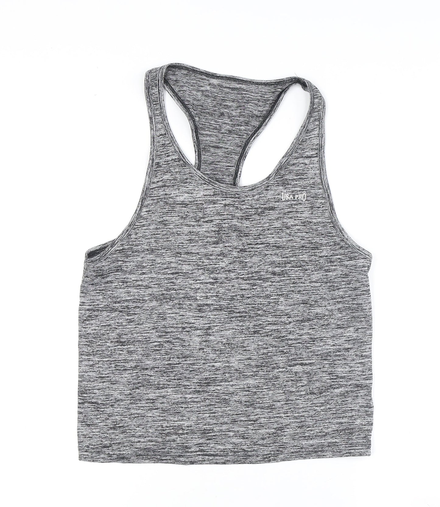 USA Pro Women's Grey Tank Top S Athletic Racerback