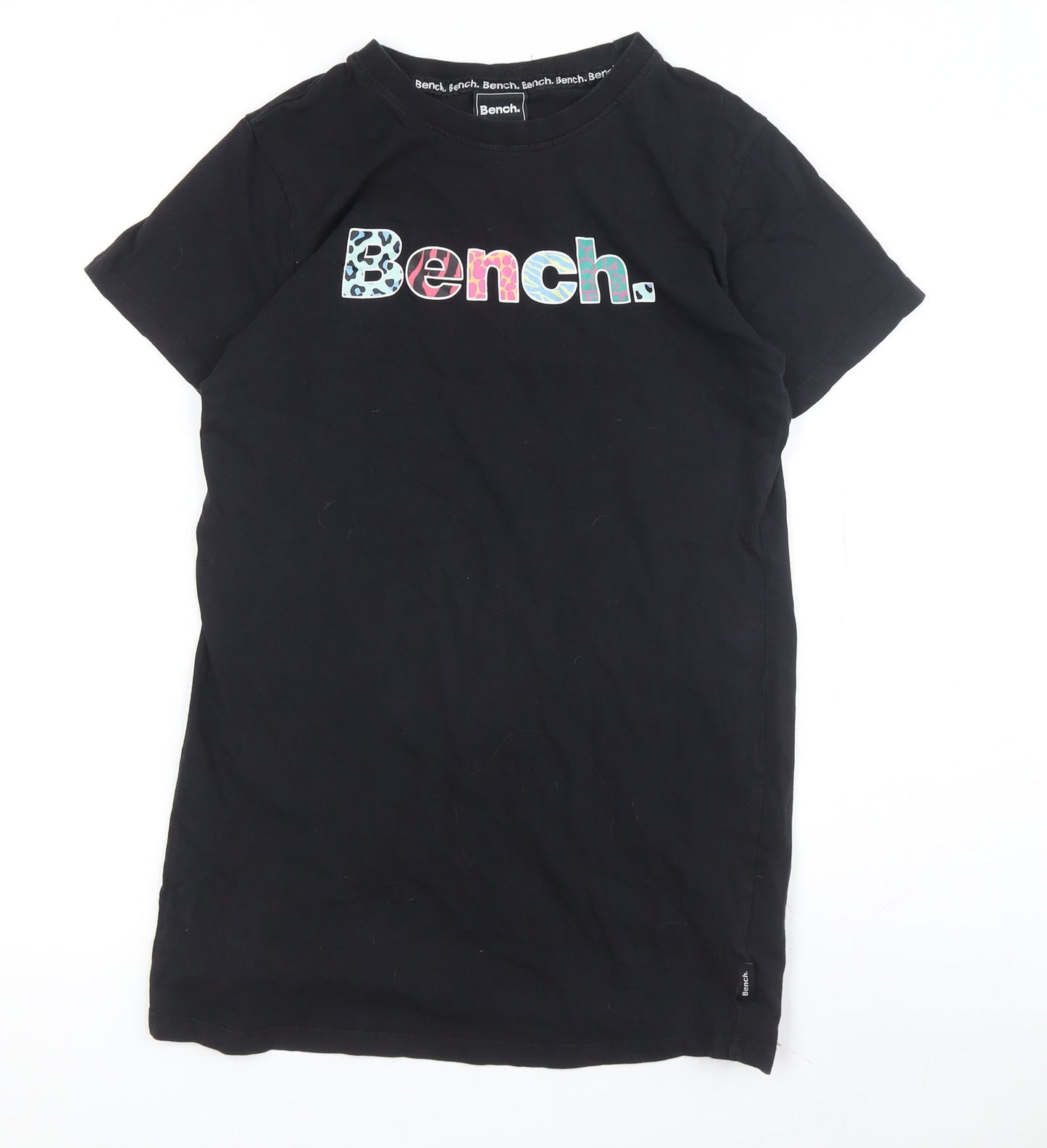 Bench Girls Kids Black T-Shirt Dress 16 Years