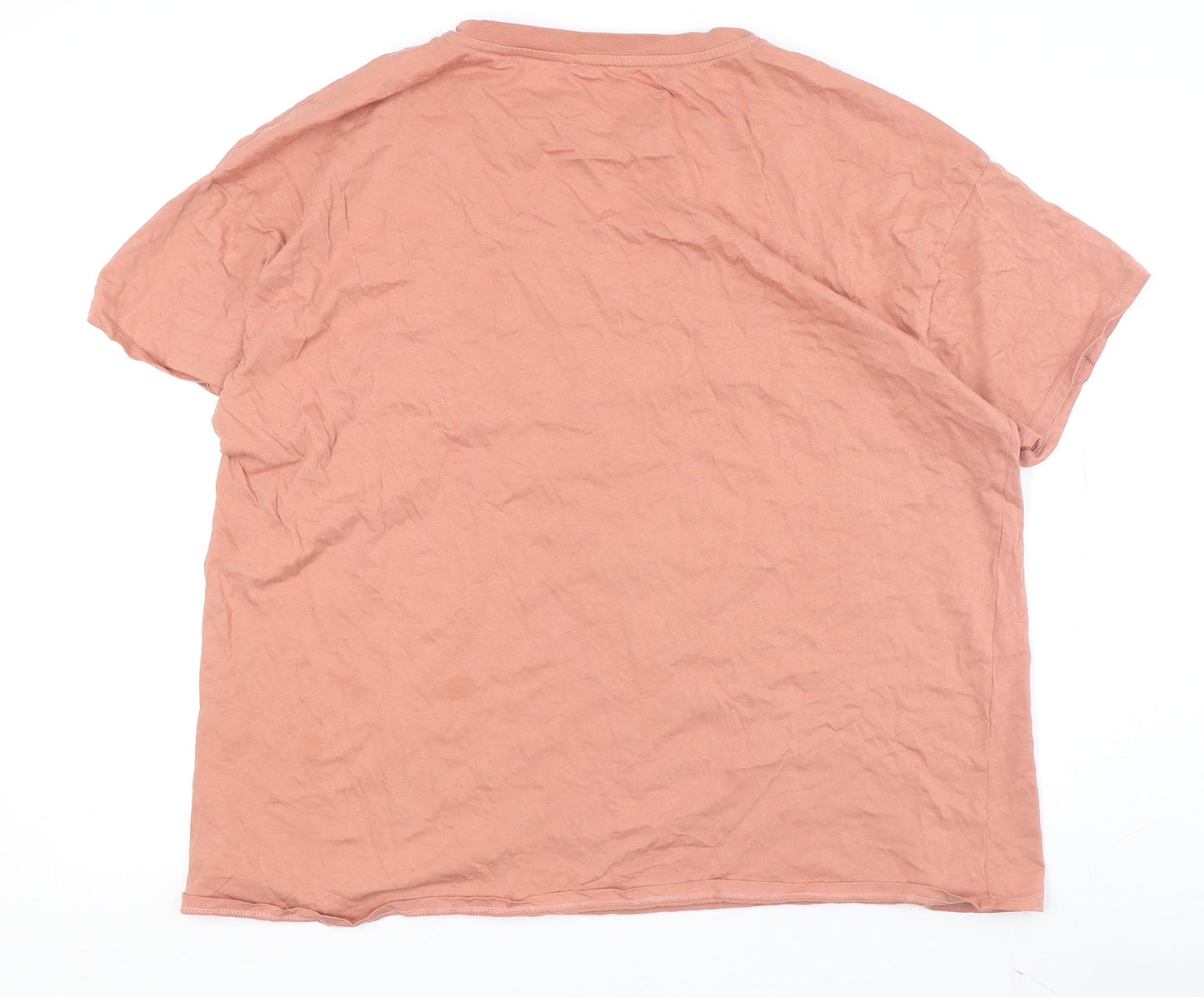 George Women's Orange Rolling Stones T-Shirt, Size 18, Casual