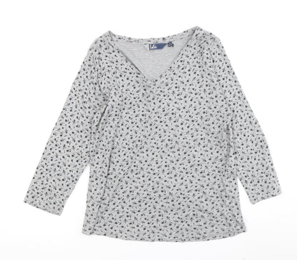 Womens UK Size 12 Isle Grey  T-Shirt