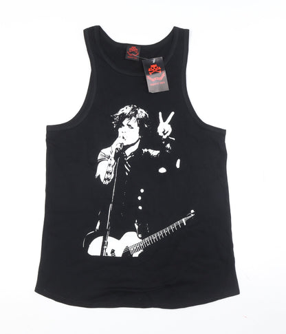 Apparel Noir Black Music Tank Top Size 12 Unisex