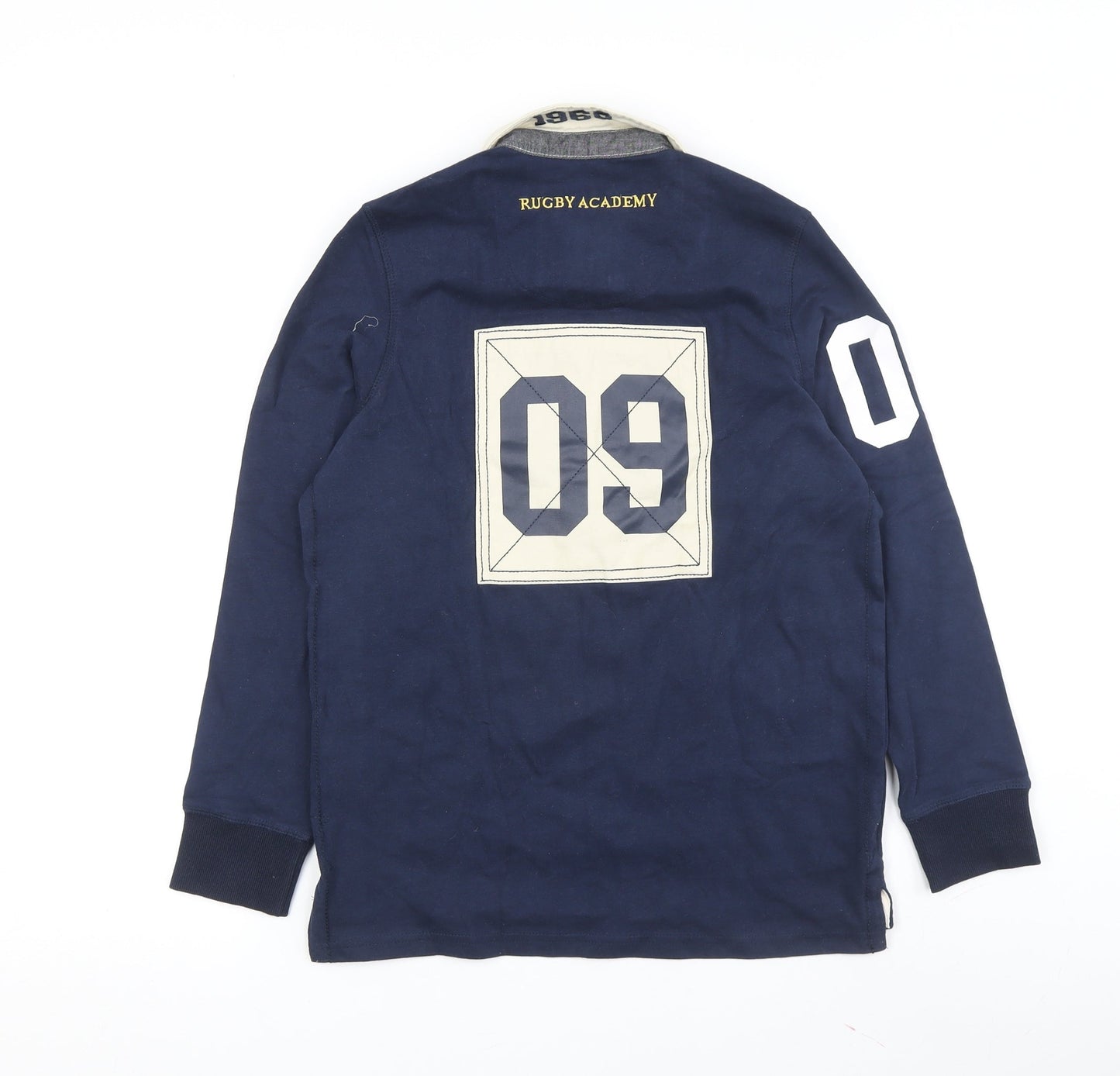 Lily & Dan Boys Blue Polo Long Sleeve Rugby Shirt 11-12 Years