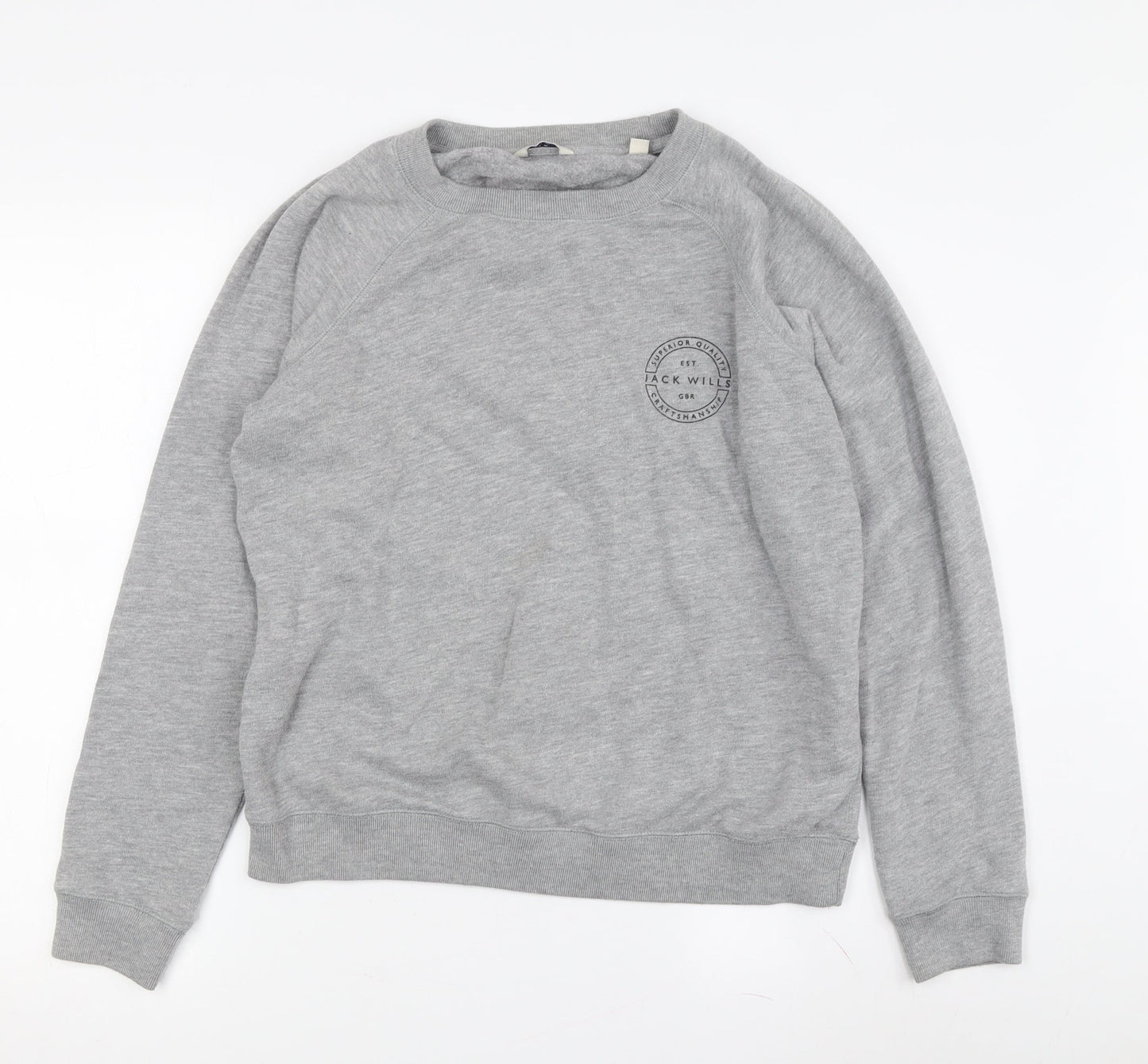 Womens UK Size 4 Jack Wills Grey Pullover Sweatshirt