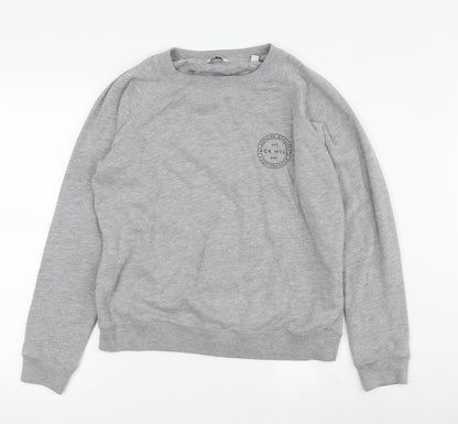 Womens UK Size 4 Jack Wills Grey Pullover Sweatshirt