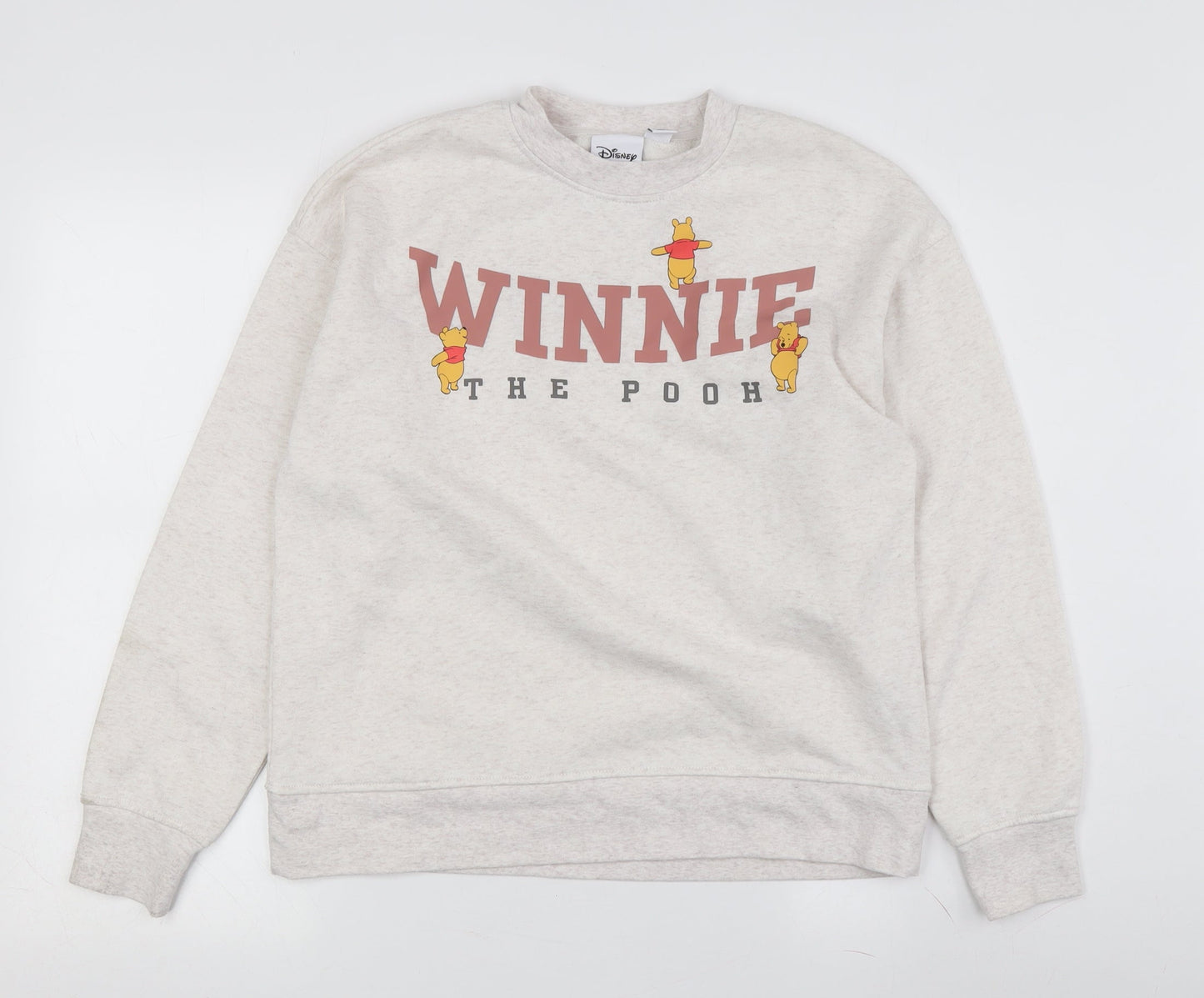 Unisex Adults UK Size 6 Disney Beige Pullover Sweatshirt