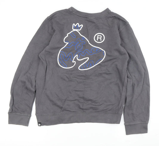 Additional front view of Money Teens Grey Logo Sweatshirt 14 Years