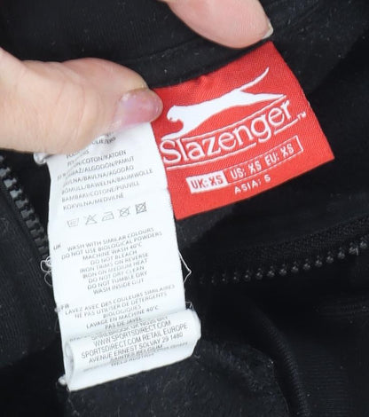 Slazenger Unisex Adults Black XS Full Zip Hoodie