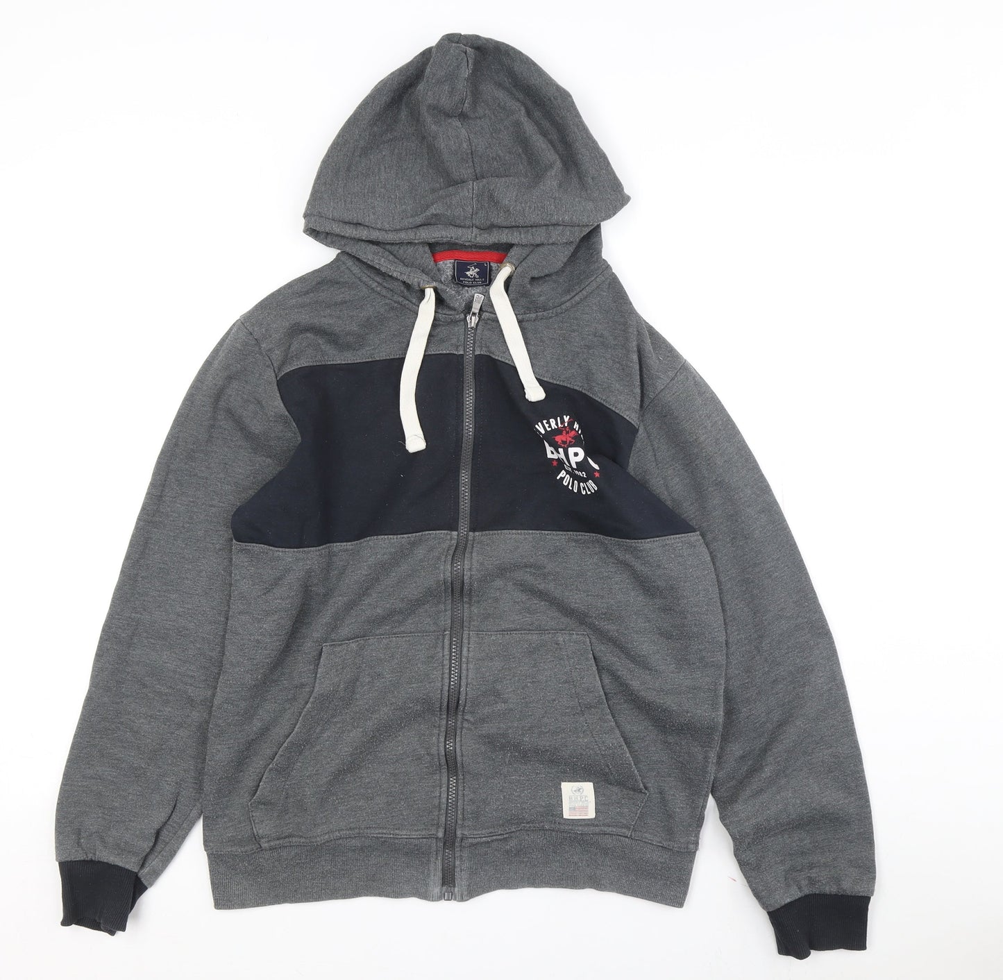 Beverly Hills Polo Club Men's Grey Hoodie, L