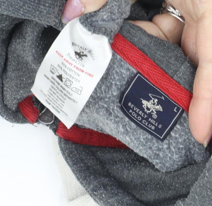 Beverly Hills Polo Club Men's Grey Hoodie, L