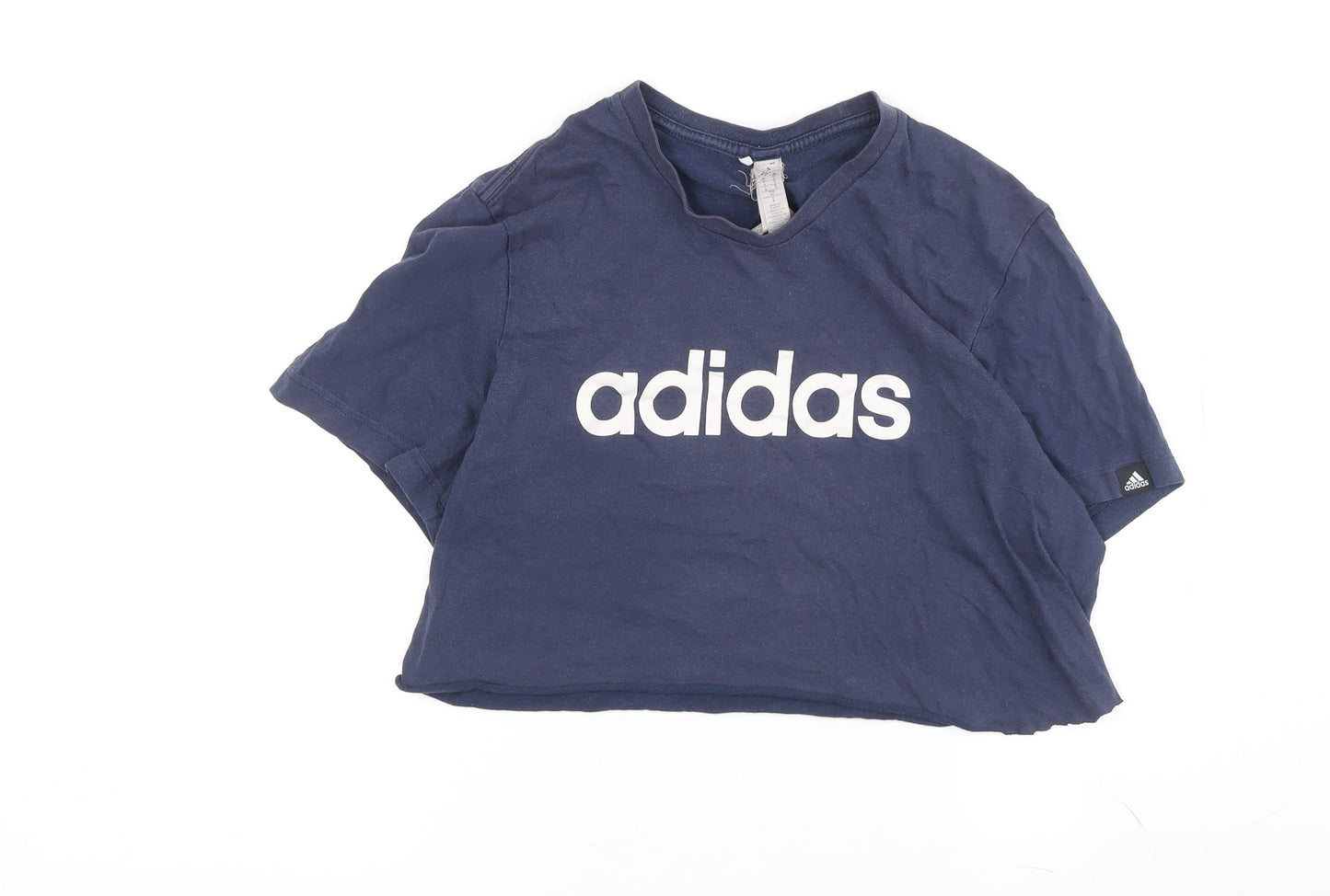 Unisex Adults UK Size M adidas Blue Basic T-Shirt