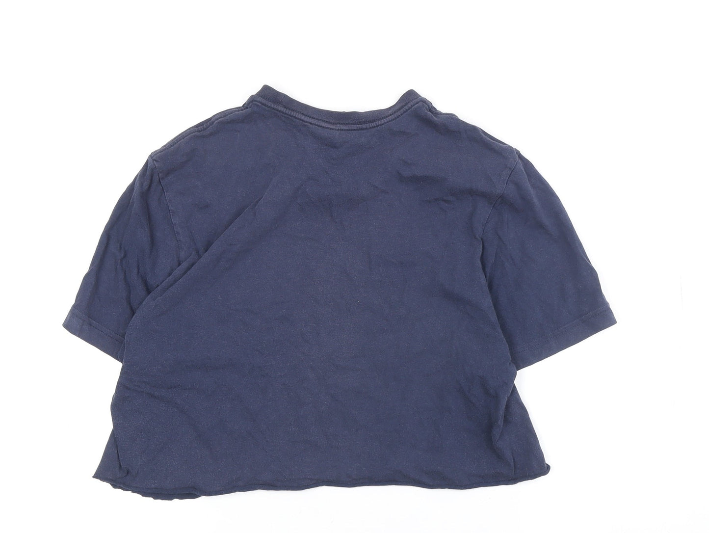 Unisex Adults UK Size M adidas Blue Basic T-Shirt