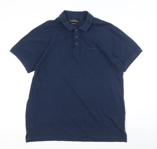 Pierre Cardin Men's Blue XL Polo Shirt - Casual & Stylish