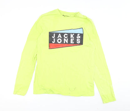 Mens UK Size S JACK & JONES Green  T-Shirt