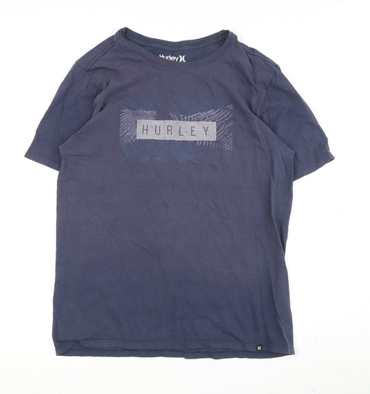 Mens UK Size M Hurley Blue  T-Shirt
