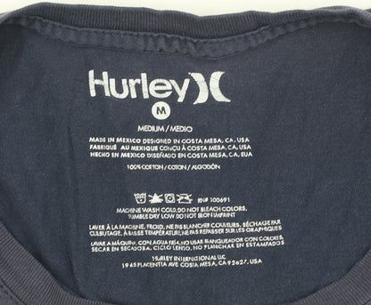 Mens UK Size M Hurley Blue  T-Shirt