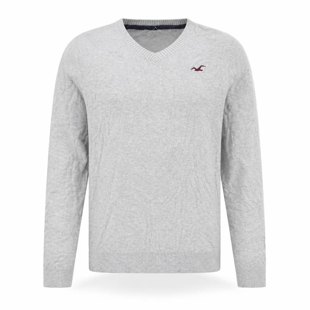 Mens UK Size M Hollister Grey Pullover Jumper