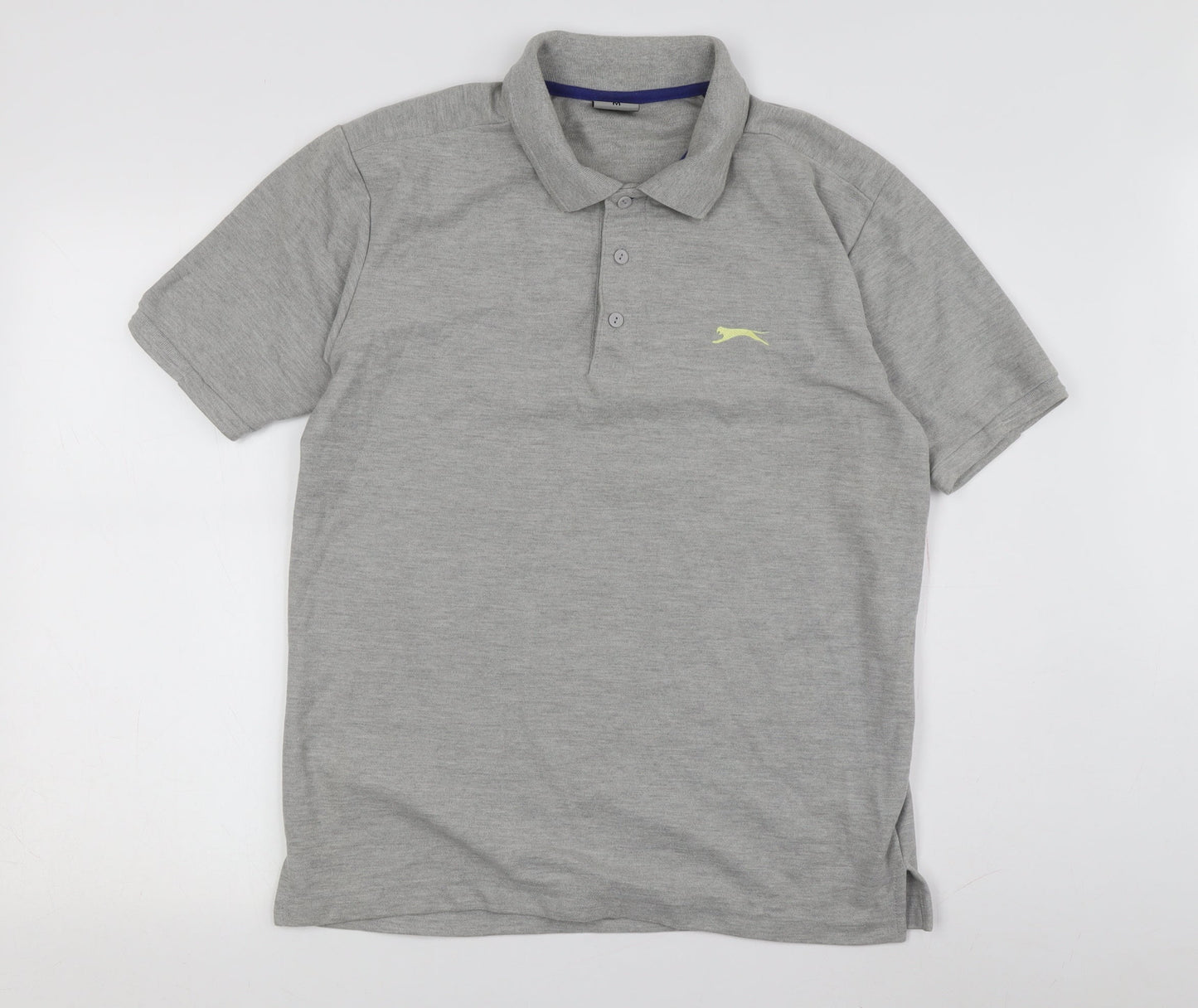 Slazenger Men's Grey Polo Medium Classic Fit